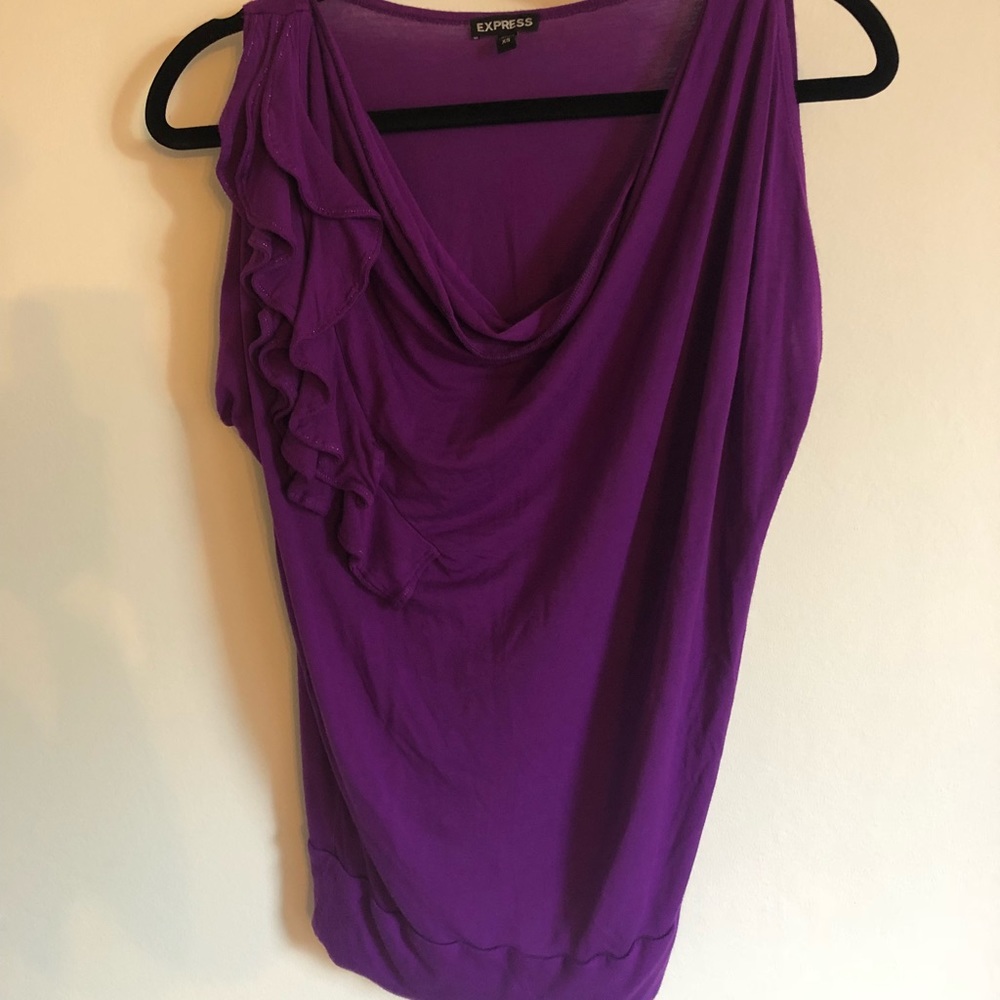 Express Purple Sleeveless Top